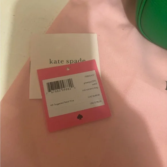 Kate Spade Pebble Leather Astrid Medium Camera Bag Green Jay - Picture 11 of 12